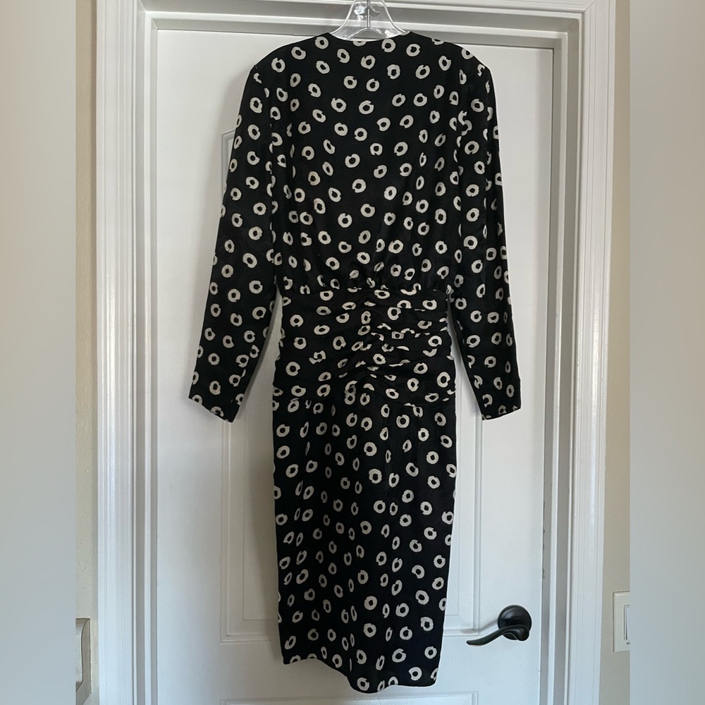 VtG  AdRiAnNa PaPeLl 💯% SiLk BlAcK aNd WhItE PaTtErNed G0rGe0uS DrEss